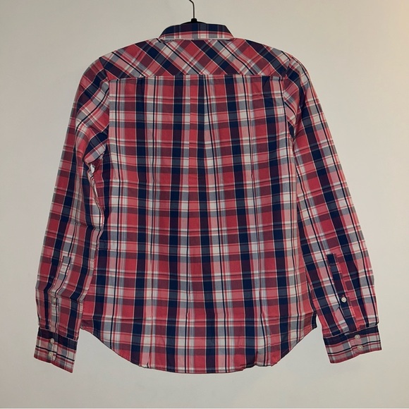 UNTUCKit Laconda Women’s Red & Blue Checkered Button Down Shirt Size 2 NWT - Picture 5 of 5